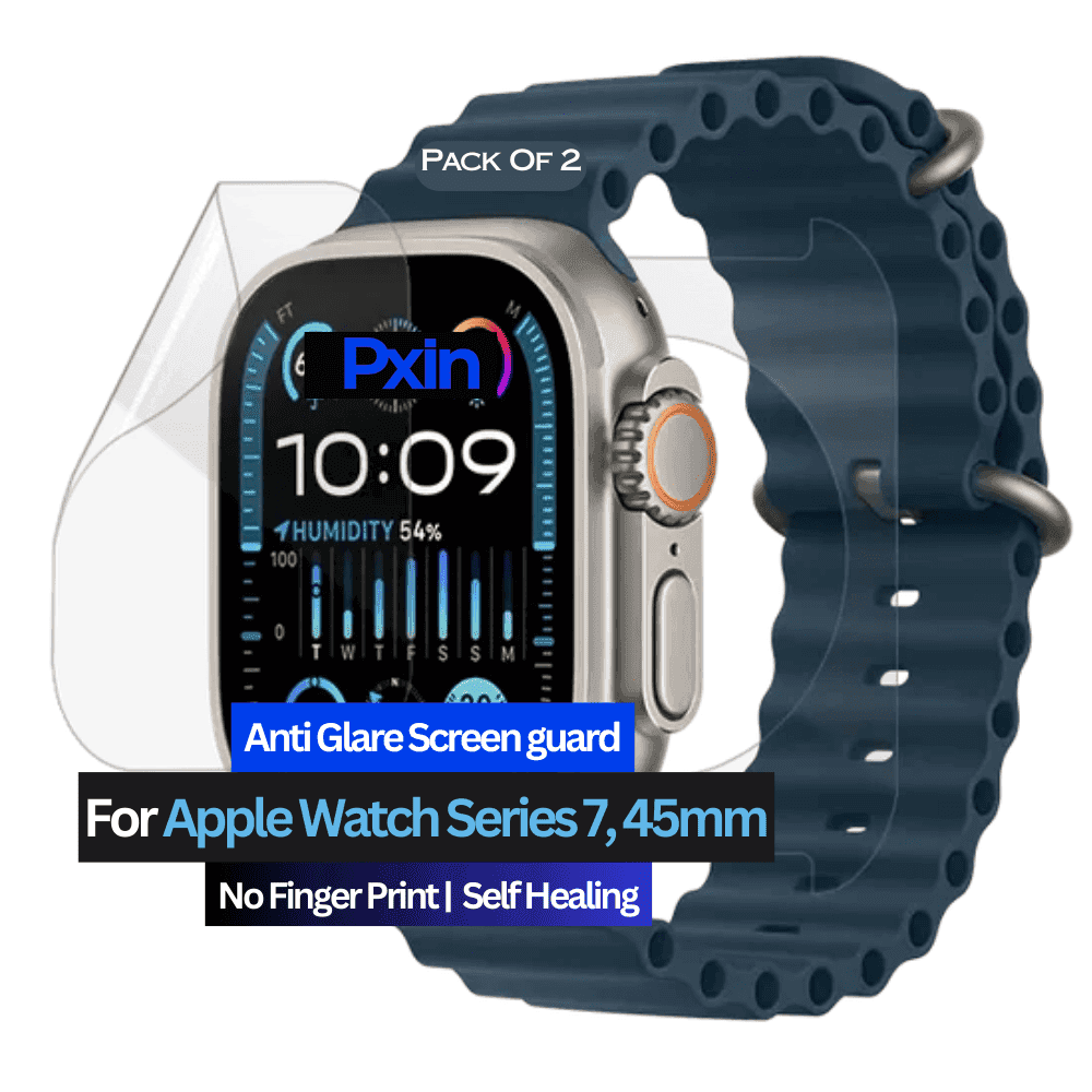 Anti-Glare Screen Guard for Apple Watch Series 7 Smartwatch