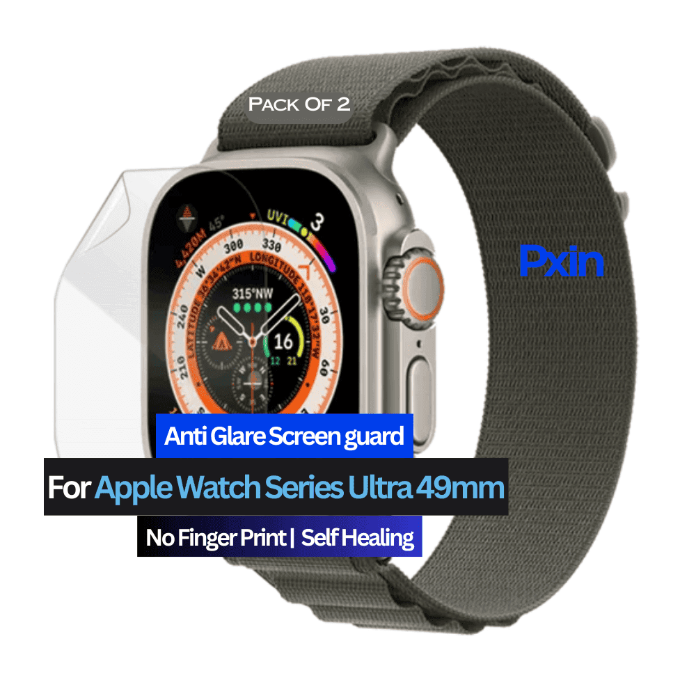 Anti-Glare Screen Guard for Apple Watch Series Ultra 49mm Smartwatch