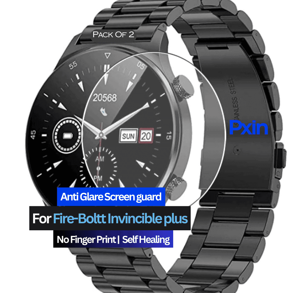 Anti-Glare Screen Guard for Fire-Boltt Invincible plus Smartwatch