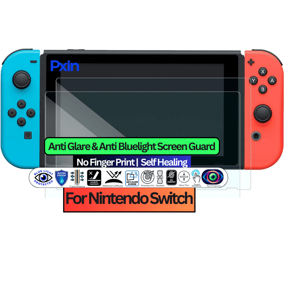 Anti-Blue & Anti-Glare Screen Guard for Nintendo Switch Gaming Console