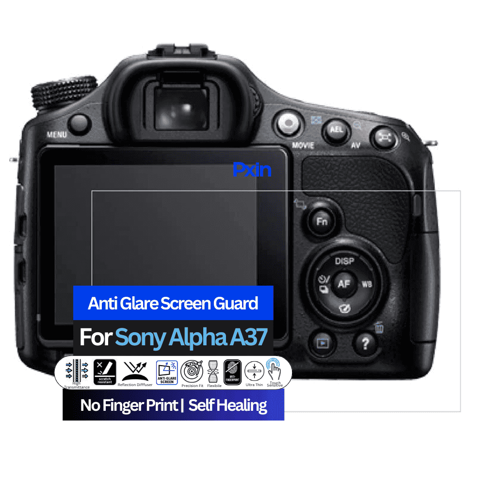 Anti-Glare Screen Guard for Sony Alpha A37 Camera