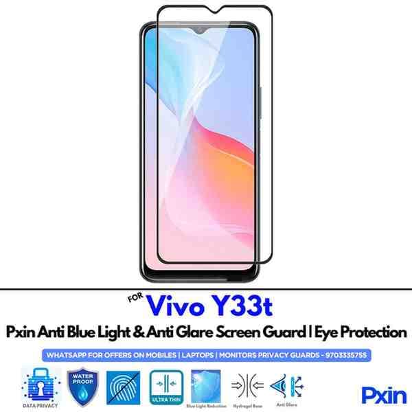 Anti Blue Light and Anti Glare Screen Guard for Vivo Y33 t Mobile