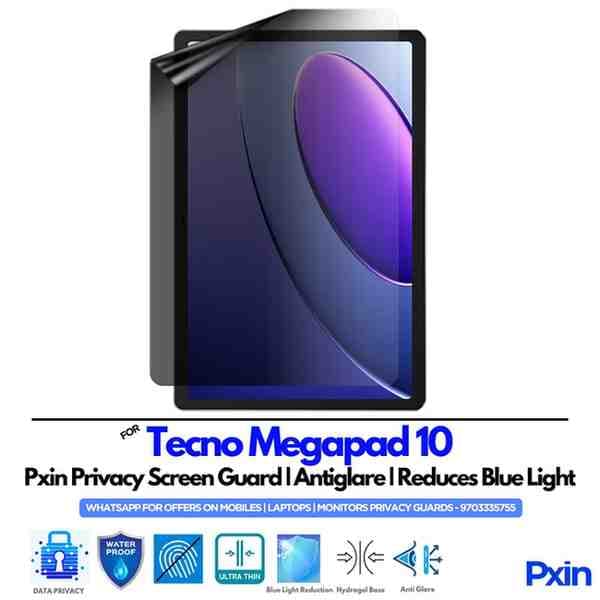Tecno Megapad 10 Privacy Screen guard