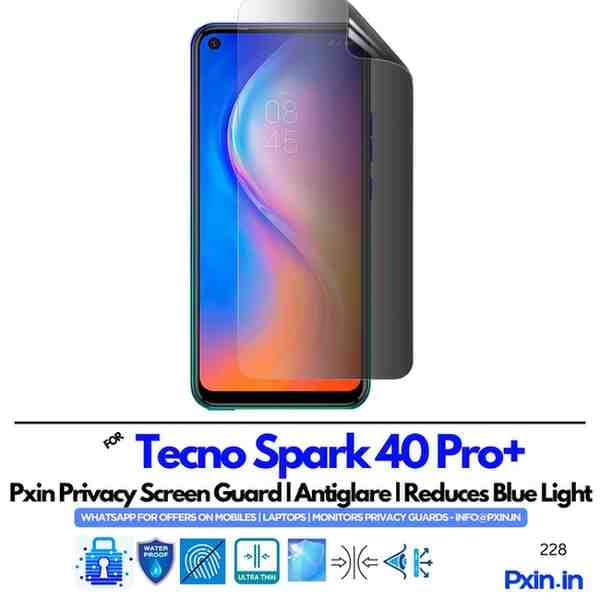 TecnoSpark40Pro Privacy screen guard