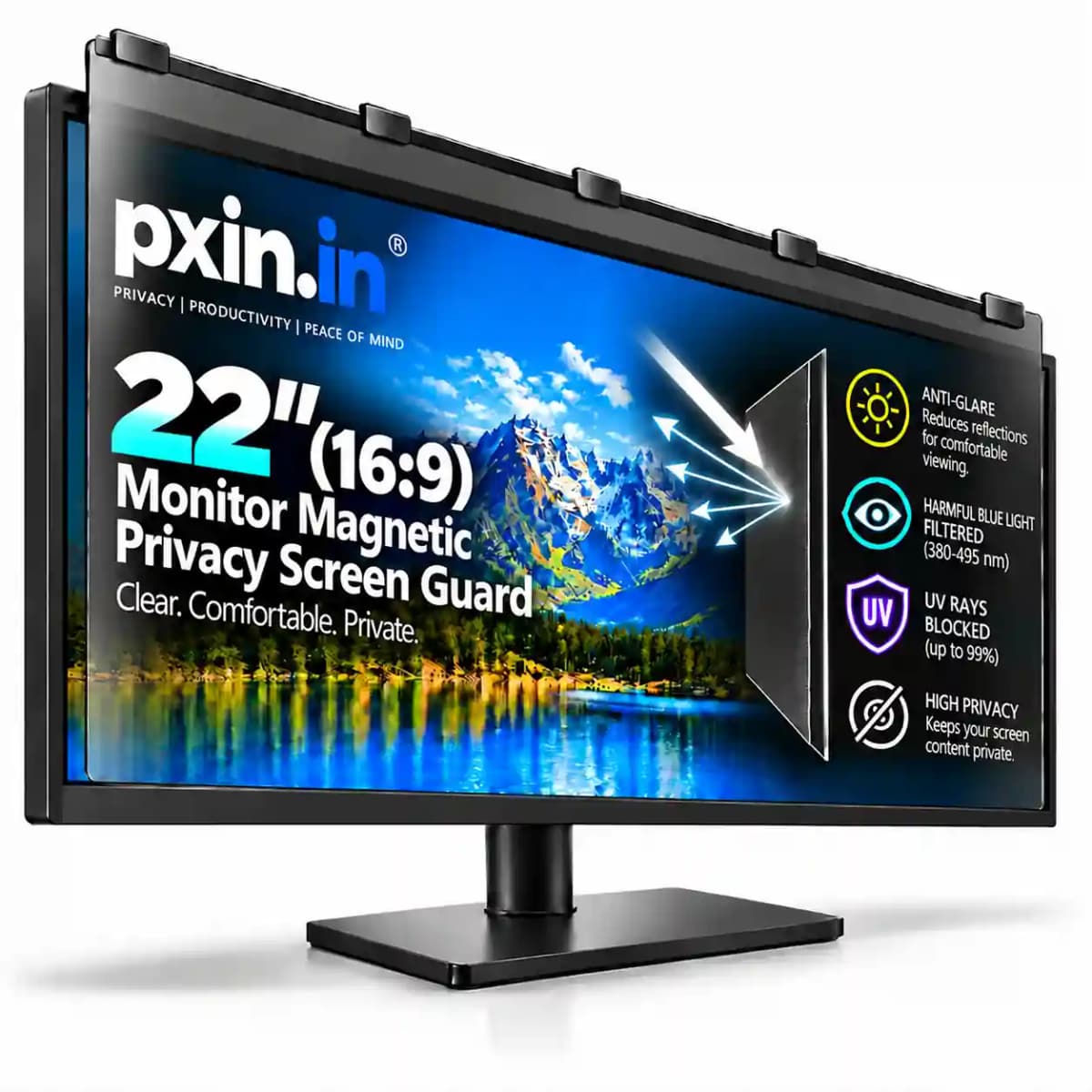 21-21.5-169-Inches-Magnetic- Monitor-Privacy-Screen-Guard