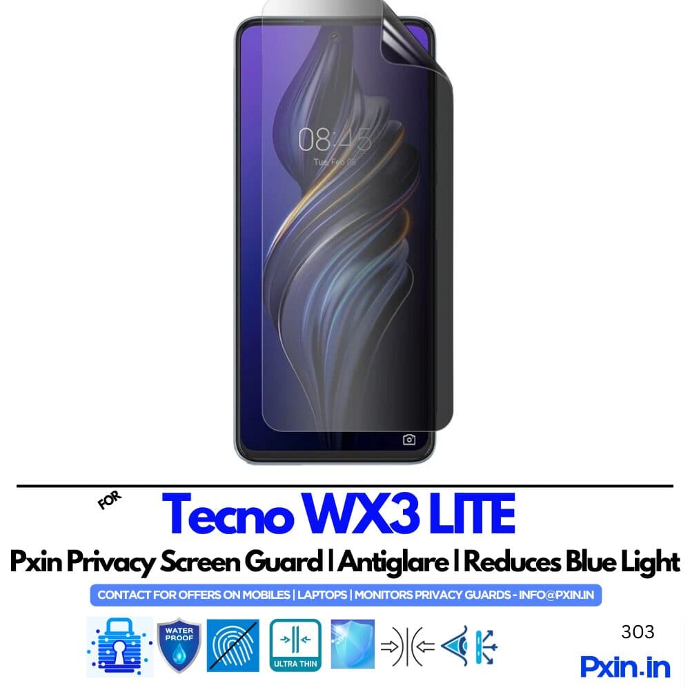 Tecno WX3 LITE Privacy screen guard