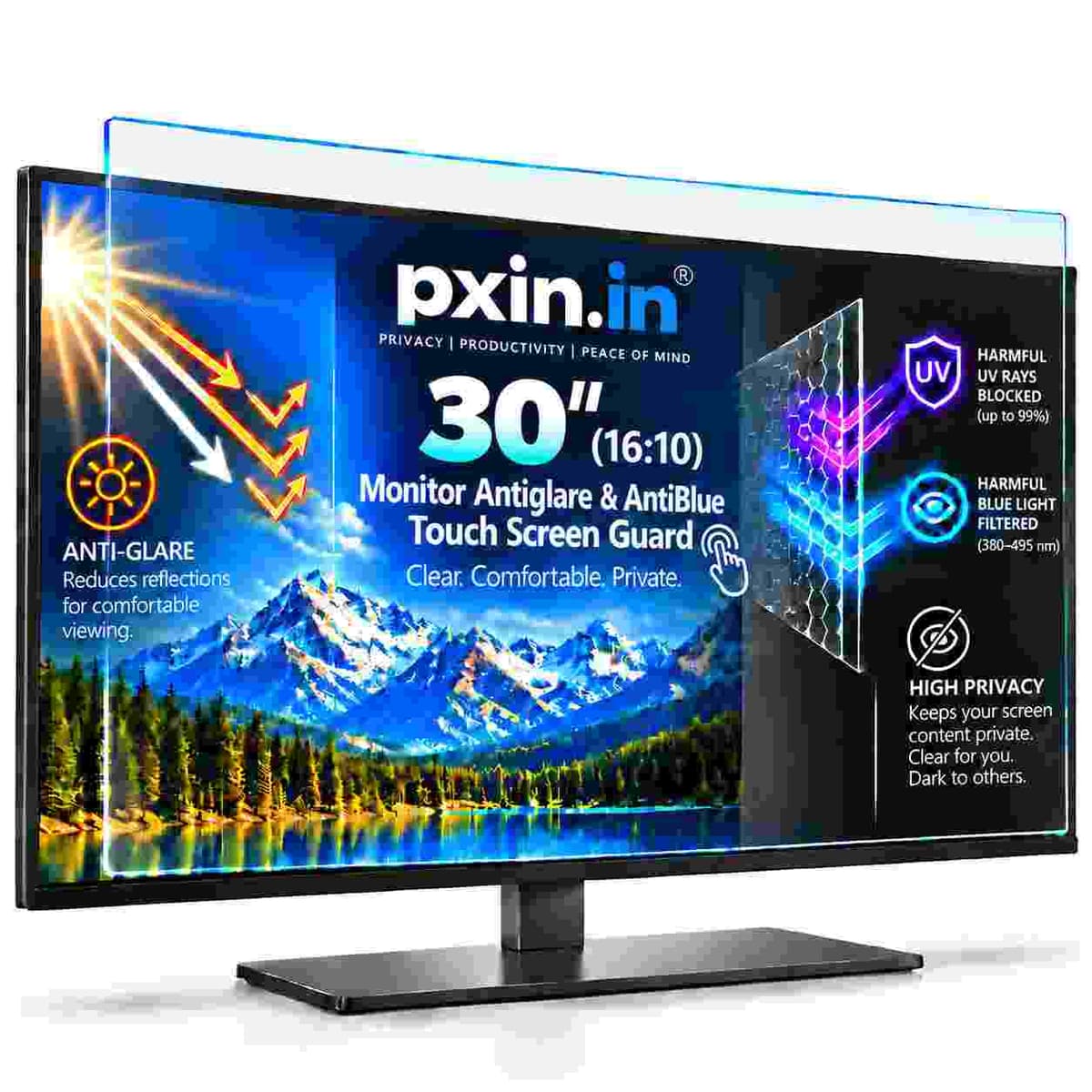 30 Inch (16:10) Touch Monitor Anti Blue Light & Anti Glare Screen Guard - Image 1
