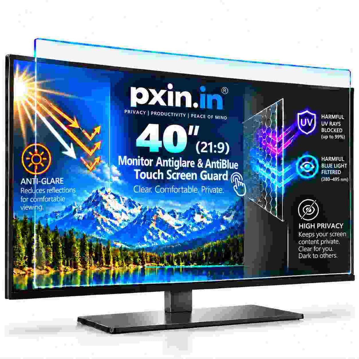 40 Inch (21:9) Touch Monitor Anti Blue Light & Anti Glare Screen Guard - Image 1